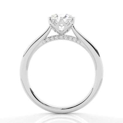 Floral Shank Engagement Rings – alternate view