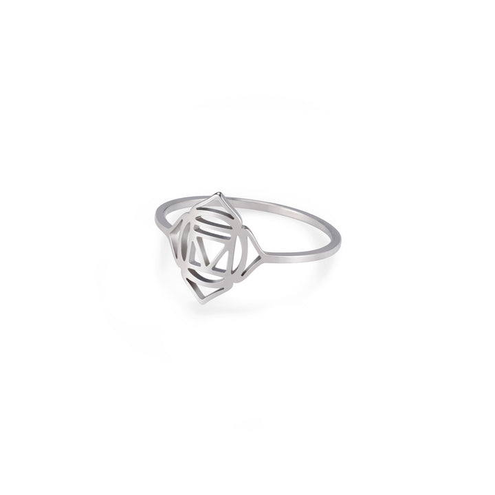 Chakra Symbol Ring – Titanium Steel Healing Jewelry