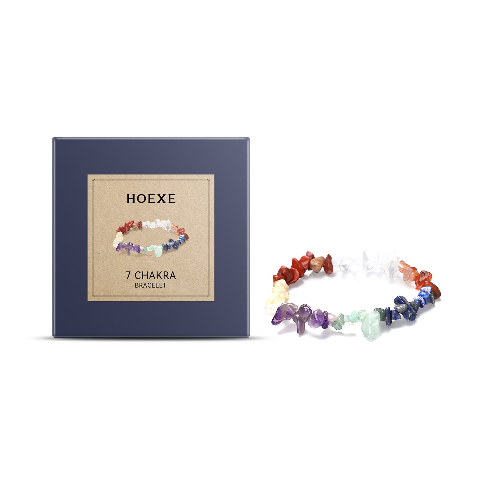 Seven-Color Bracelet Seven-Color Simple Jewelry Stone Bead Wheel Yoga Beaded Bracelet – Avaiya Gems