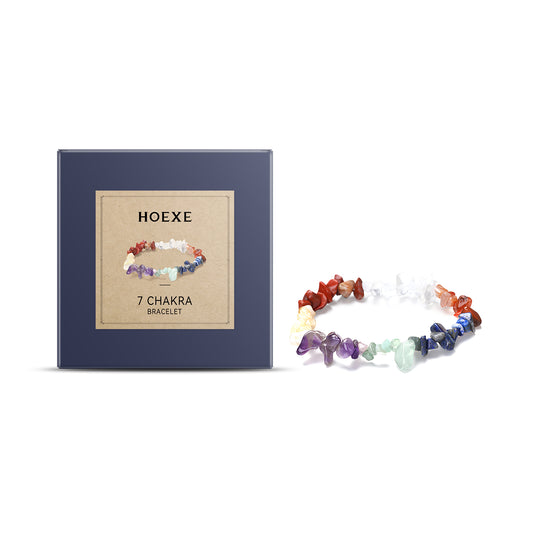 Seven-Color Bracelet Seven-Color Simple Jewelry Stone Bead Wheel Yoga Beaded Bracelet – Avaiya Gems