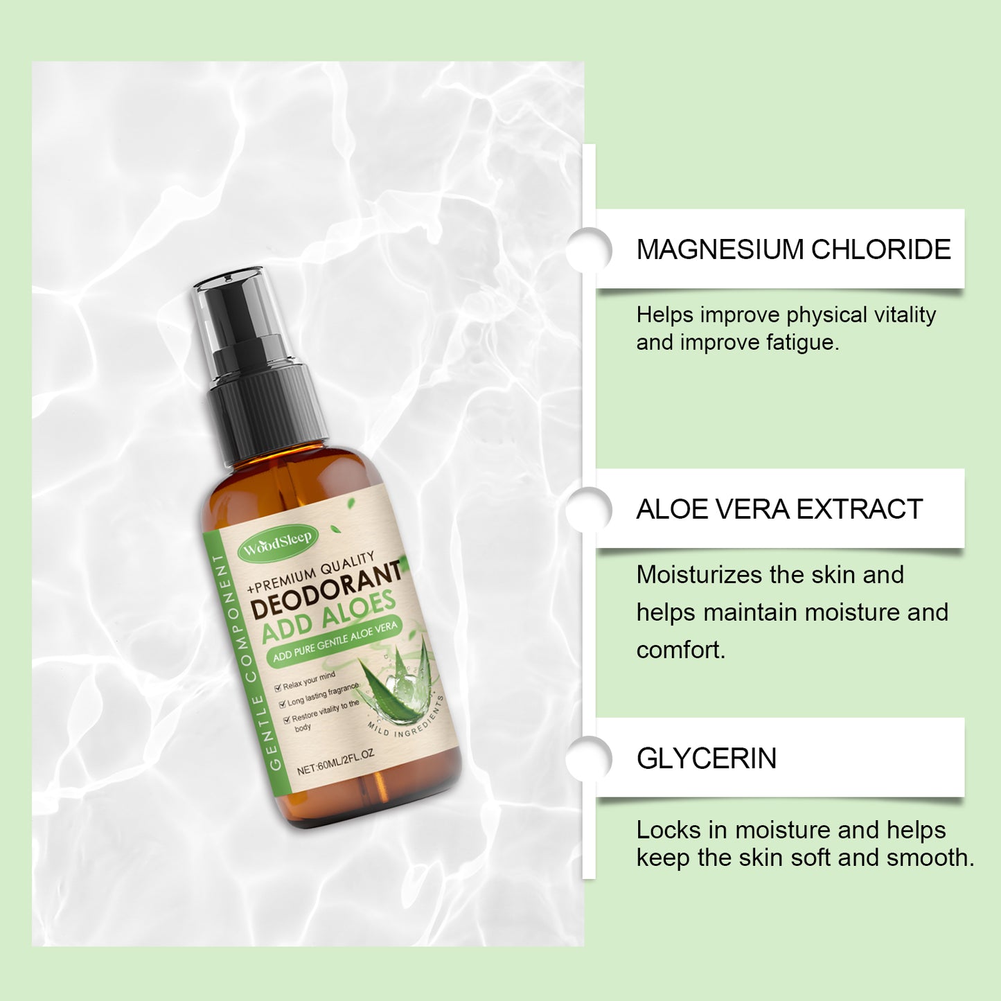 Woodsleep Aloe Vera Magnesium Spray Pamper Your Night's Sleep With A Restful Daily Body Treatment... – photo 4 – Avaiya Gems