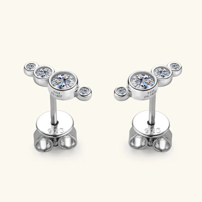 Moissanite 925 Sterling Silver Stud Earrings – photo 9 – Avaiya Gems