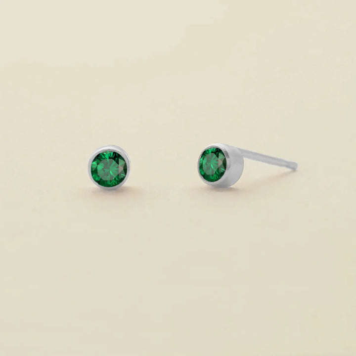 Birthstone Stud Earrings – Personalized Monthly Gemstone Jewelry