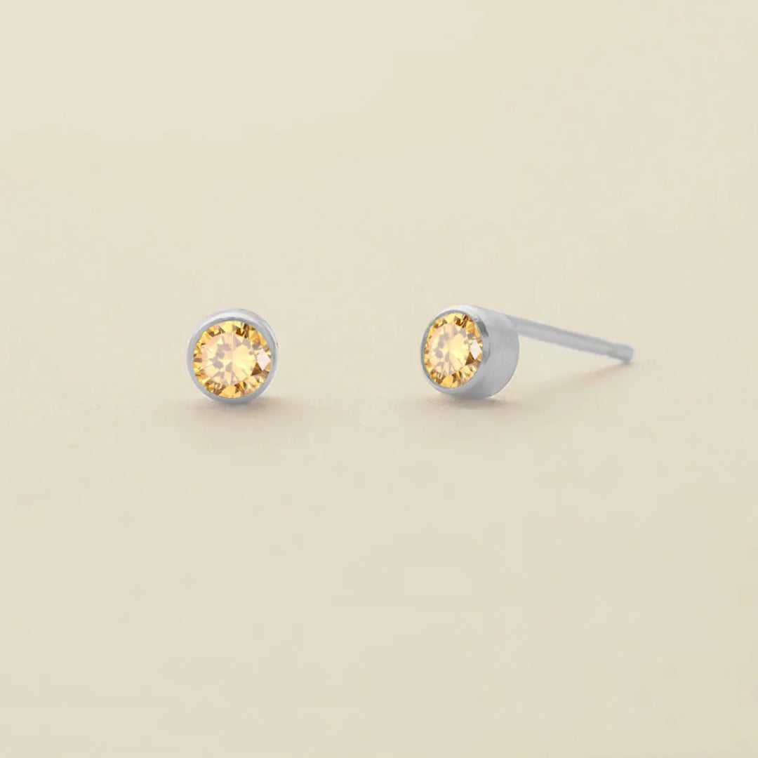 Birthstone Stud Earrings – Personalized Monthly Gemstone Jewelry