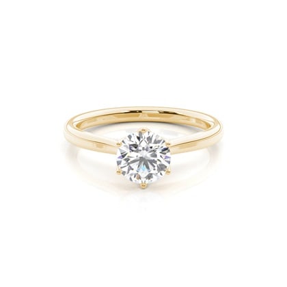 Floral Shank Engagement Rings