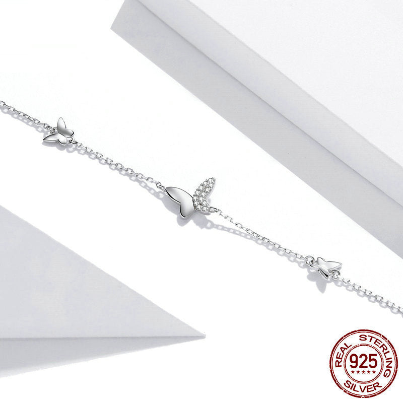 925 Silver Butterfly Dancing Bracelet for Women – photo 2 – Avaiya Gems