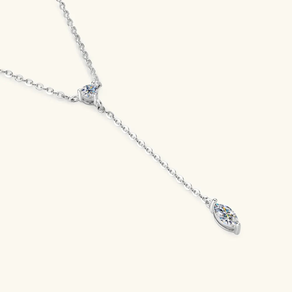 Moissanite 925 Sterling Silver Necklace – photo 2 – Avaiya Gems