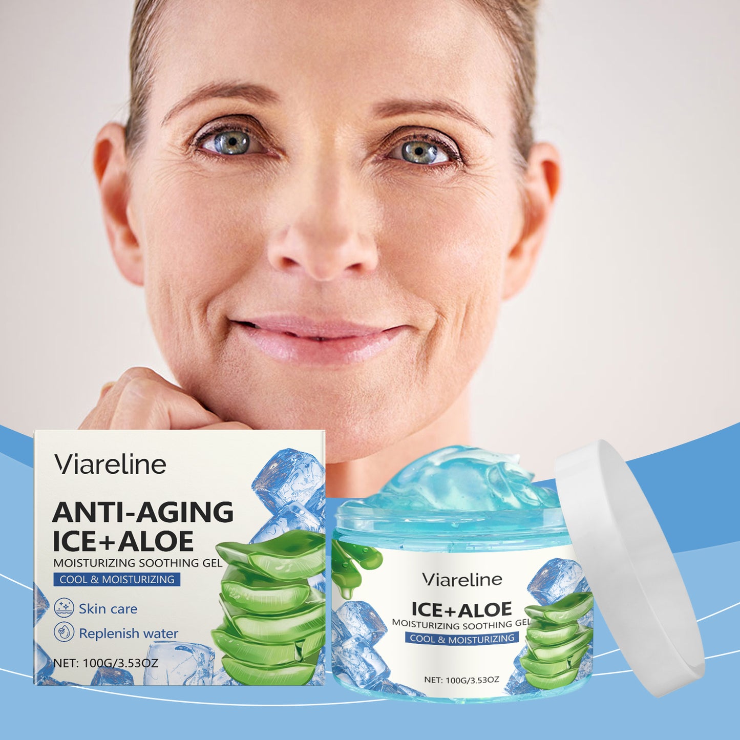 Aloe Vera Moisturizing Gel Moisturizing Face Essence Repair After Sun Facial Care – photo 3 – Avaiya Gems