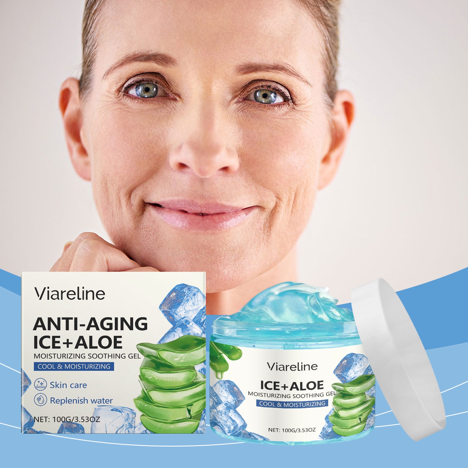 Aloe Vera Moisturizing Gel Moisturizing Face Essence Repair After Sun Facial Care – photo 3 – Avaiya Gems