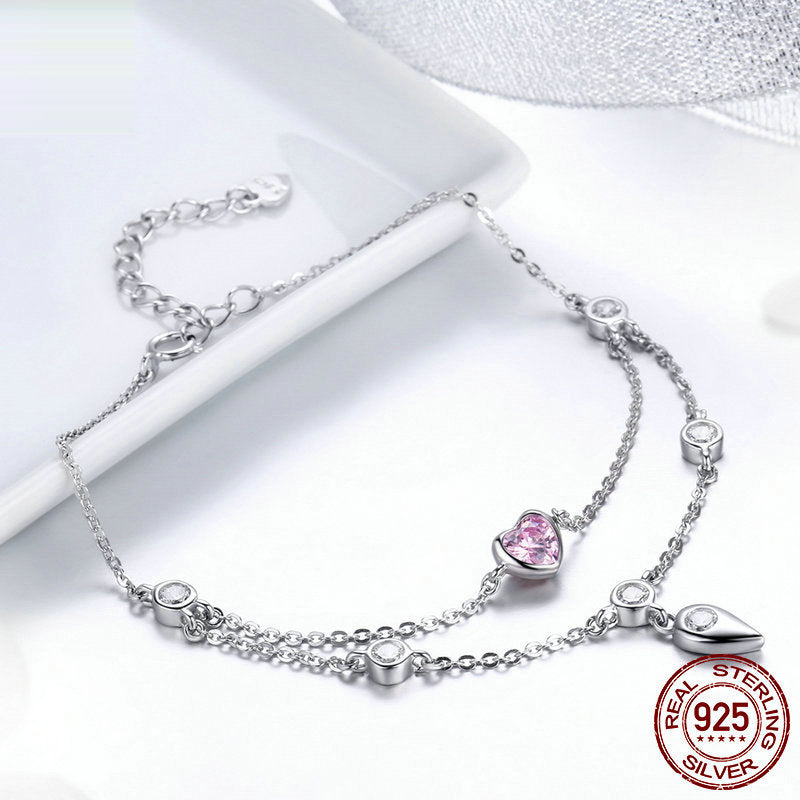 Ladies' Sweetheart 925 Silver Bracelet – photo 2 – Avaiya Gems