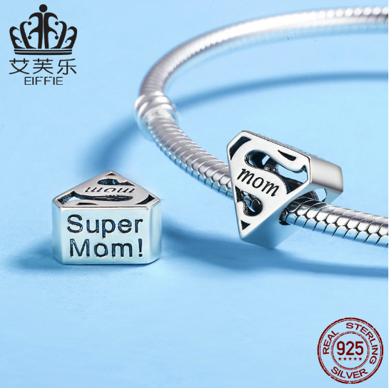 EIFFIE Popular S925 Sterling Silver Hollow Beads Mother's Day Gift Plain Silver Bracelet Accessor... – photo 2 – Avaiya Gems