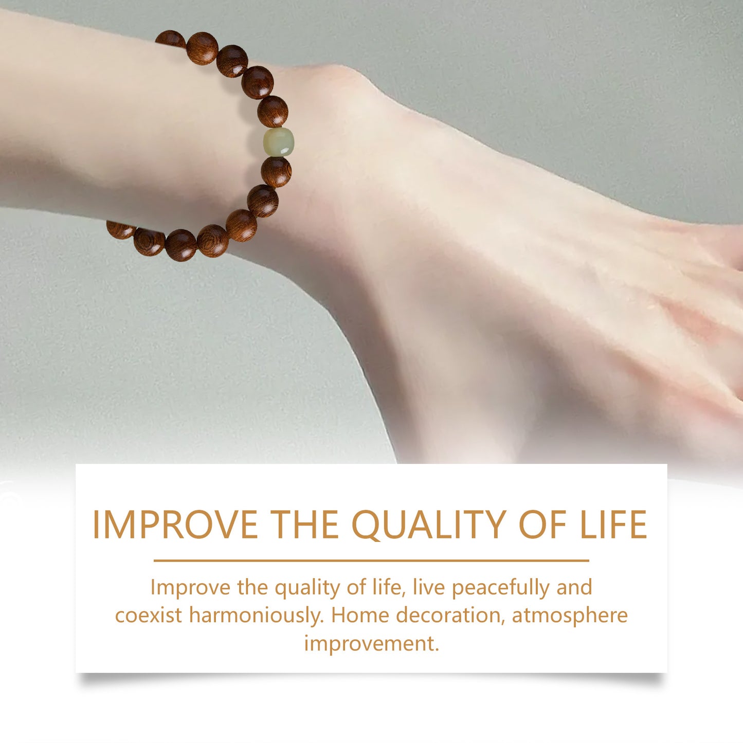 Gold Wire Sandalwood Bead String New Chinese Style Simple Minority Sense Ancient Style Style Play... – Avaiya Gems