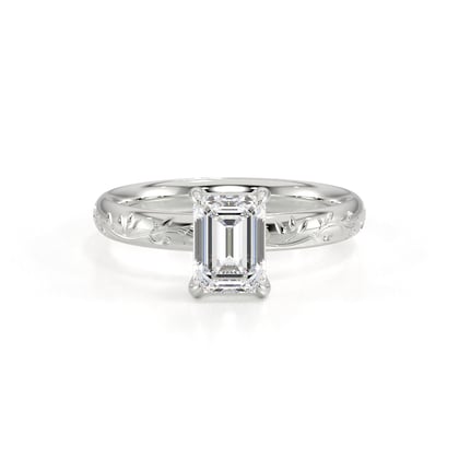 Vintage Solitaire Diamond Engagement Ring