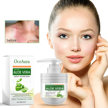 Aloe Vera Soothe Recover Cream, Repair Dull And Moisturizing Skin Lightweight Non-Greasy Beauty C... – photo 3 – Avaiya Gems