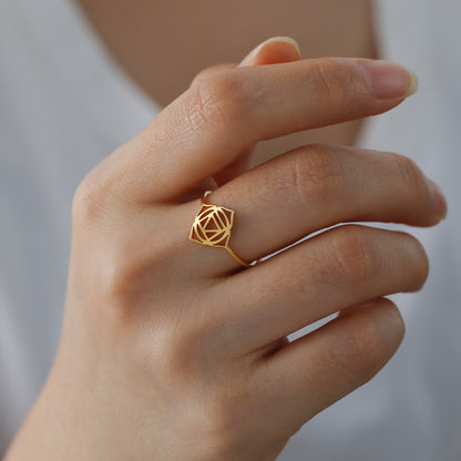 Chakra Symbol Ring – Titanium Steel Healing Jewelry – Avaiya Gems
