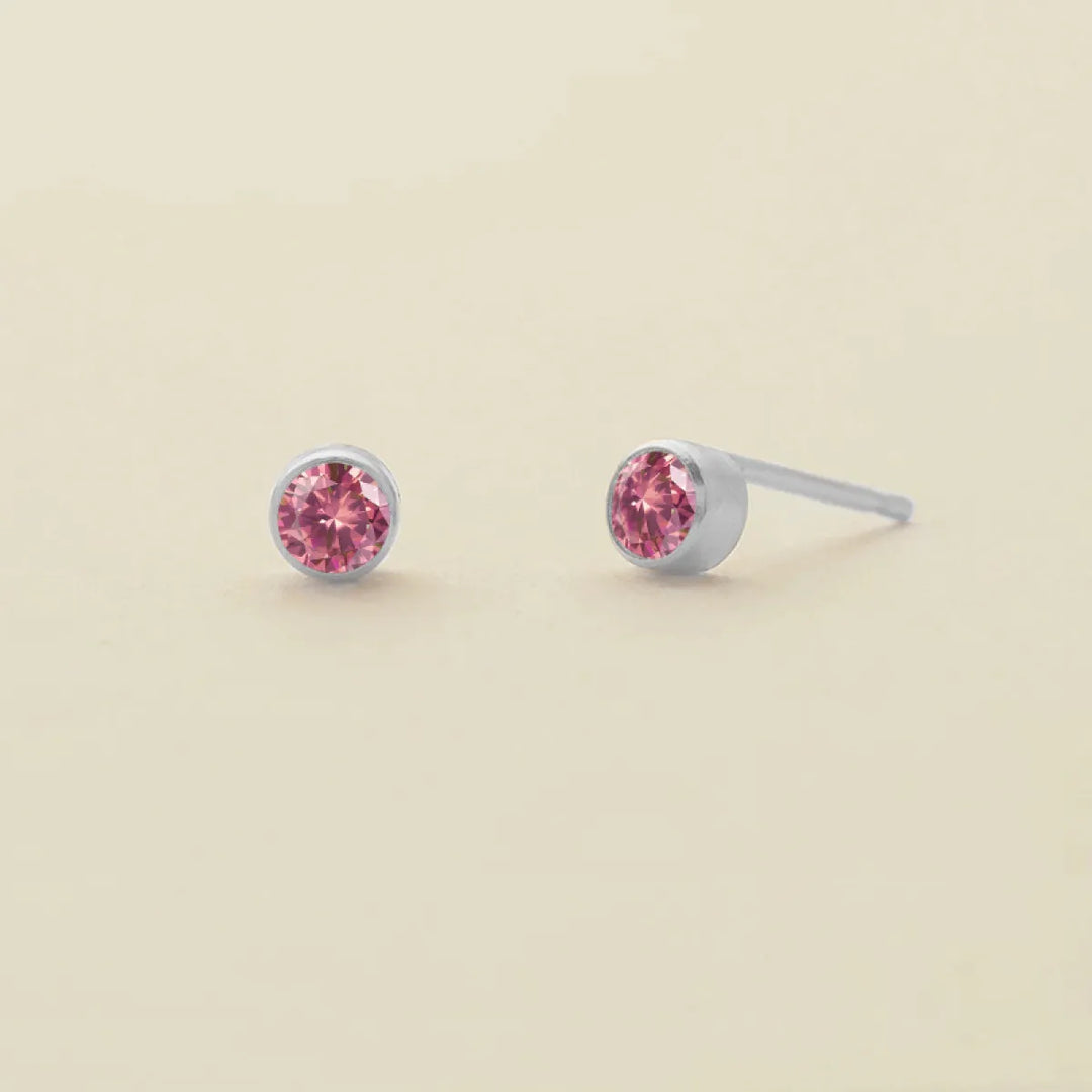 Birthstone Stud Earrings – Personalized Monthly Gemstone Jewelry