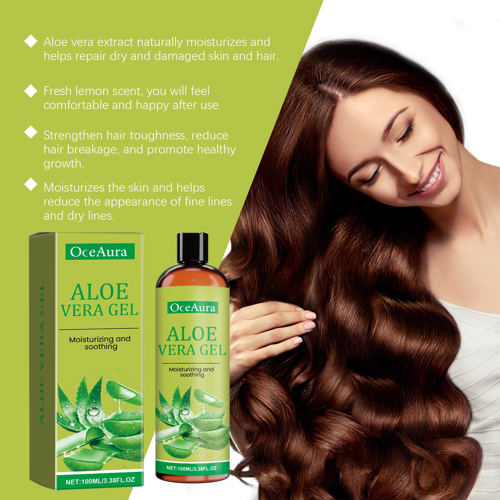 Aloe Vera Gel Moisturizes And Hydrates Skin, Hair, Body And Face – photo 3 – Avaiya Gems