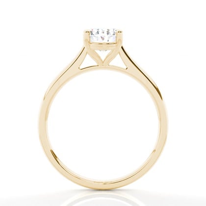 4 Prong Setting Plain Engagement Ring – alternate view