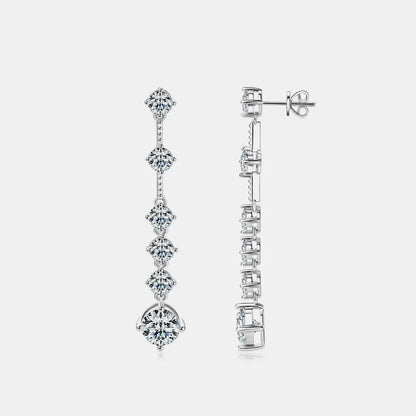 4 Carat Moissanite 925 Sterling Silver Earrings – photo 10 – Avaiya Gems