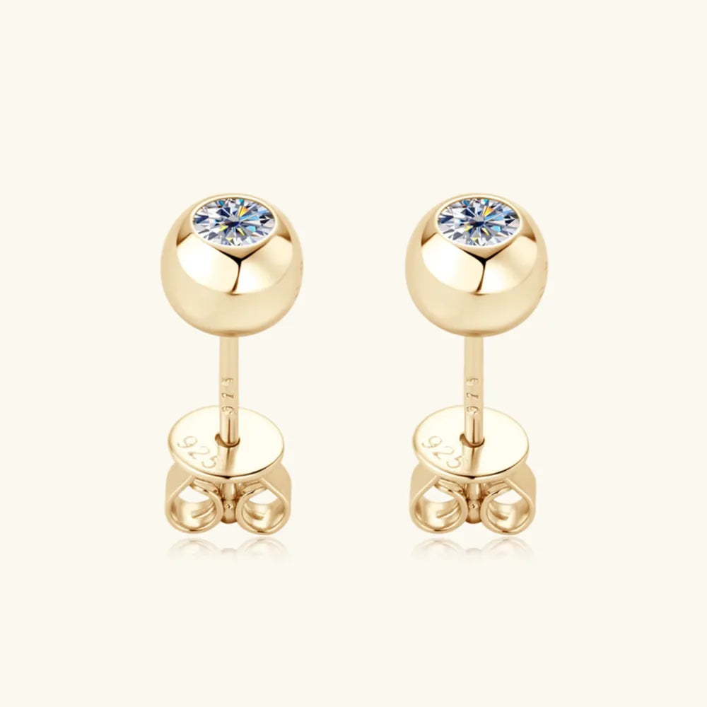 Moissanite 925 Sterling Silver Stud Earrings – photo 7 – Avaiya Gems
