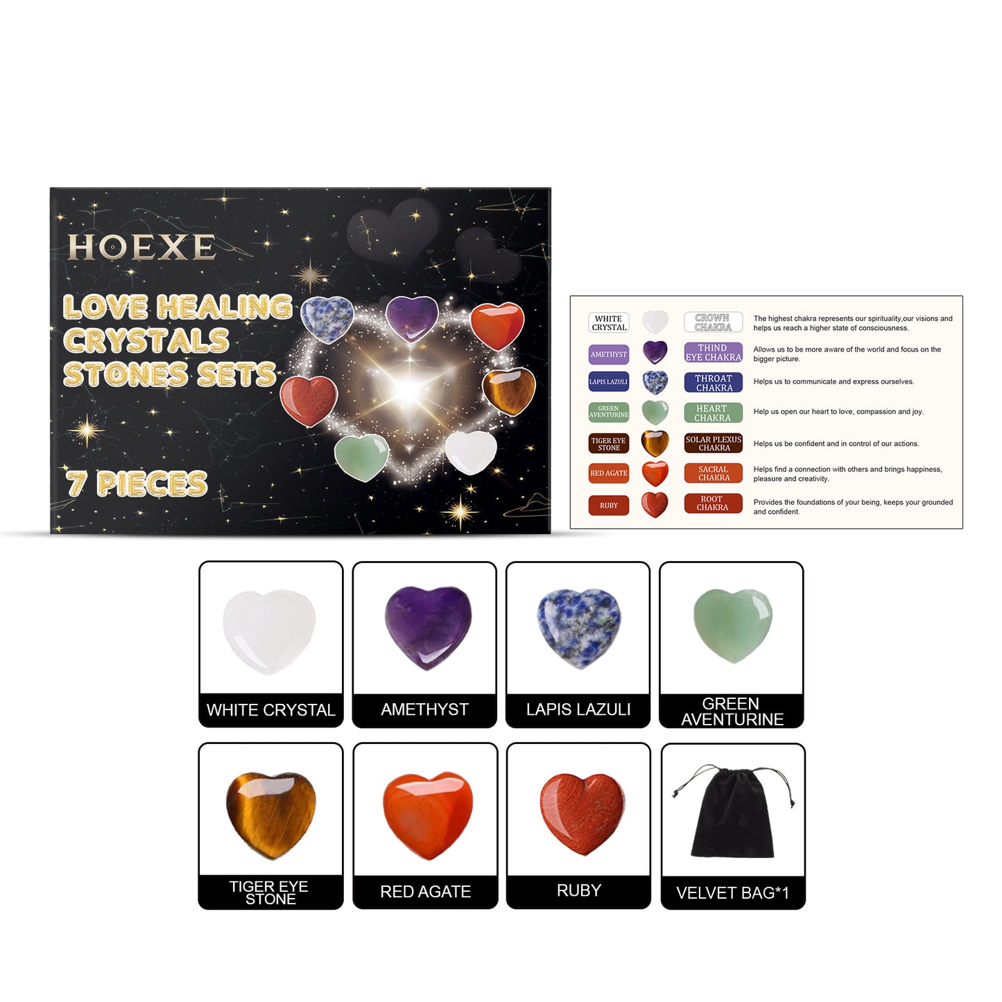 Heart Healing Crystal Chakra Kit – photo 2 – Avaiya Gems