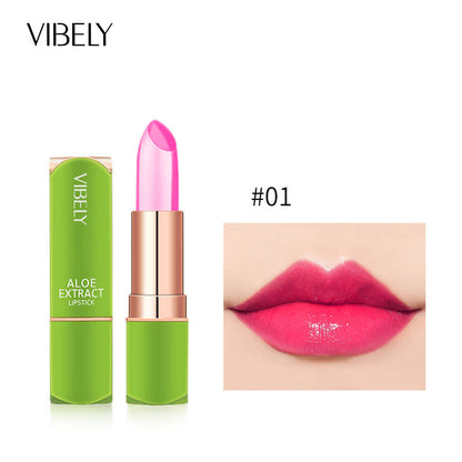VIBELY Aloe Vera Moisturizing Moisturizing Warm Color Jelly Lipstick Lip Gloss Lip Care Lip Care ... – photo 6 – Avaiya Gems