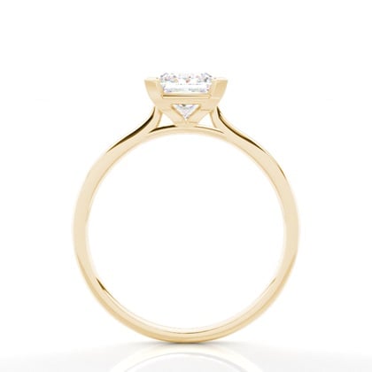 4 Prong Setting Plain Engagement Ring – alternate view