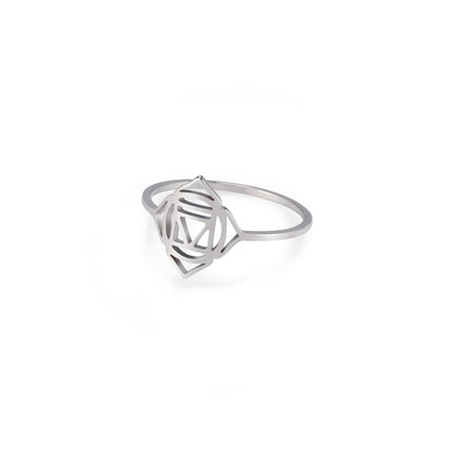 Chakra Symbol Ring – Titanium Steel Healing Jewelry – photo 4 – Avaiya Gems