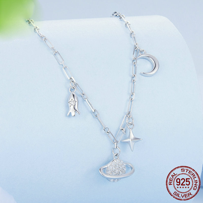 925 Silver Starry Sky Necklace for Women – photo 3 – Avaiya Gems