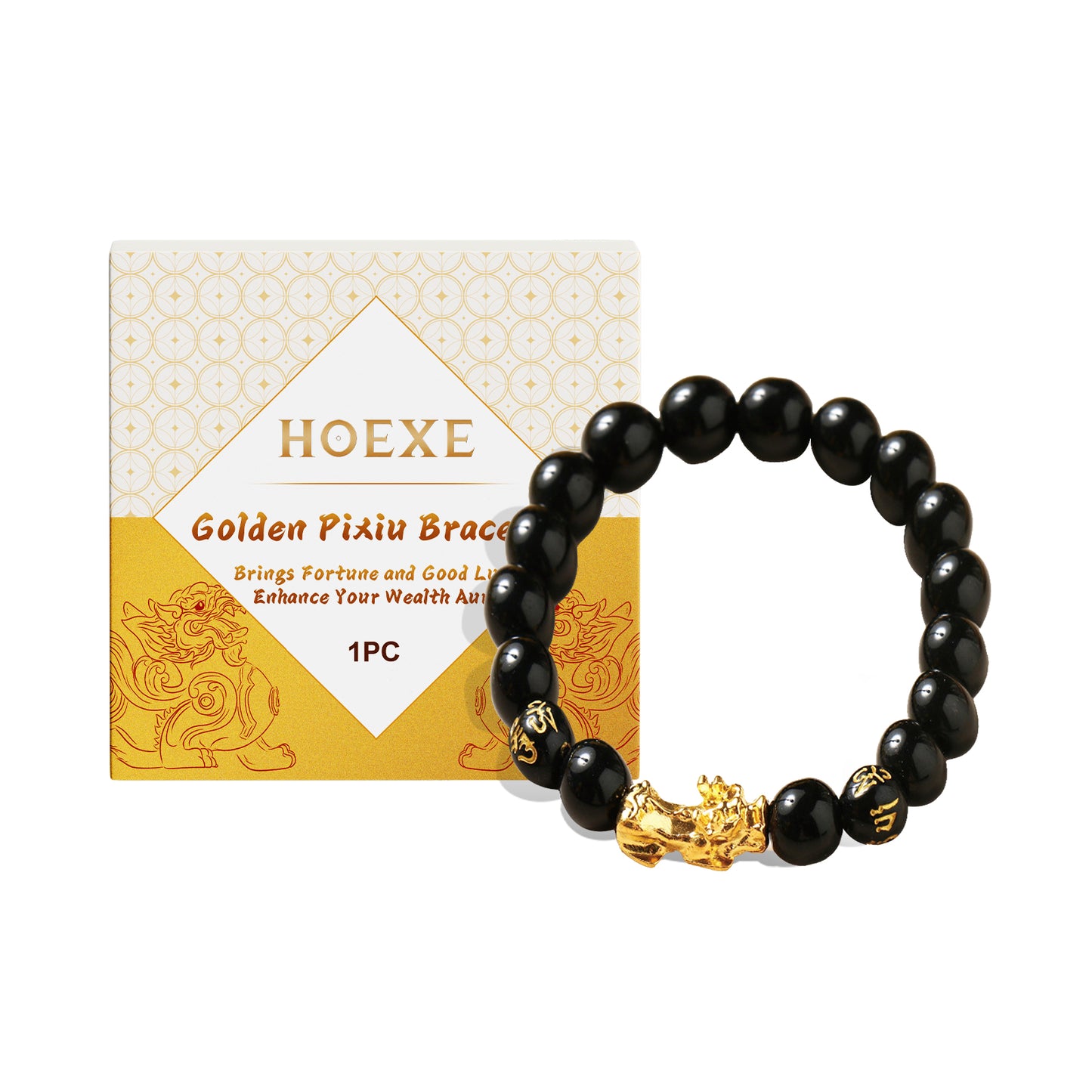 Gold Pixiu Beaded Bracelet Beautiful Meaning Of Male And Female Couples Hand String Fashion Elega... – Avaiya Gems