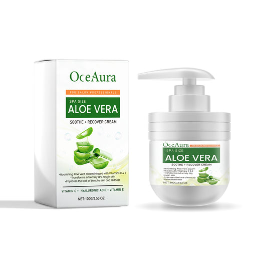 Aloe Vera Soothe Recover Cream, Repair Dull And Moisturizing Skin Lightweight Non-Greasy Beauty C... – Avaiya Gems