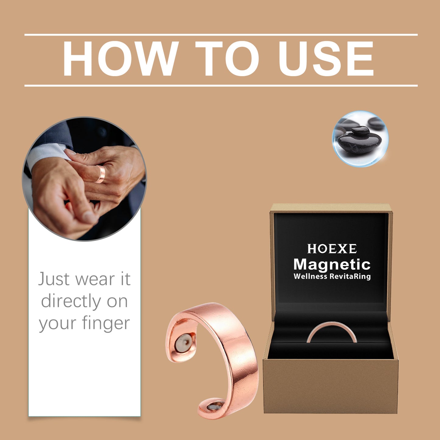 Hoexe Body Care Ring Soothing Improves Body Comfort Gentle Care Daily Portable Ring – photo 6 – Avaiya Gems