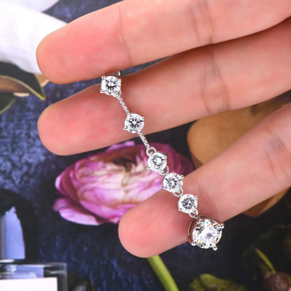 4 Carat Moissanite 925 Sterling Silver Earrings – photo 4 – Avaiya Gems