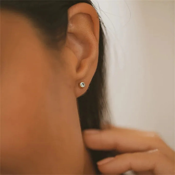 Birthstone Stud Earrings – Personalized Monthly Gemstone Jewelry