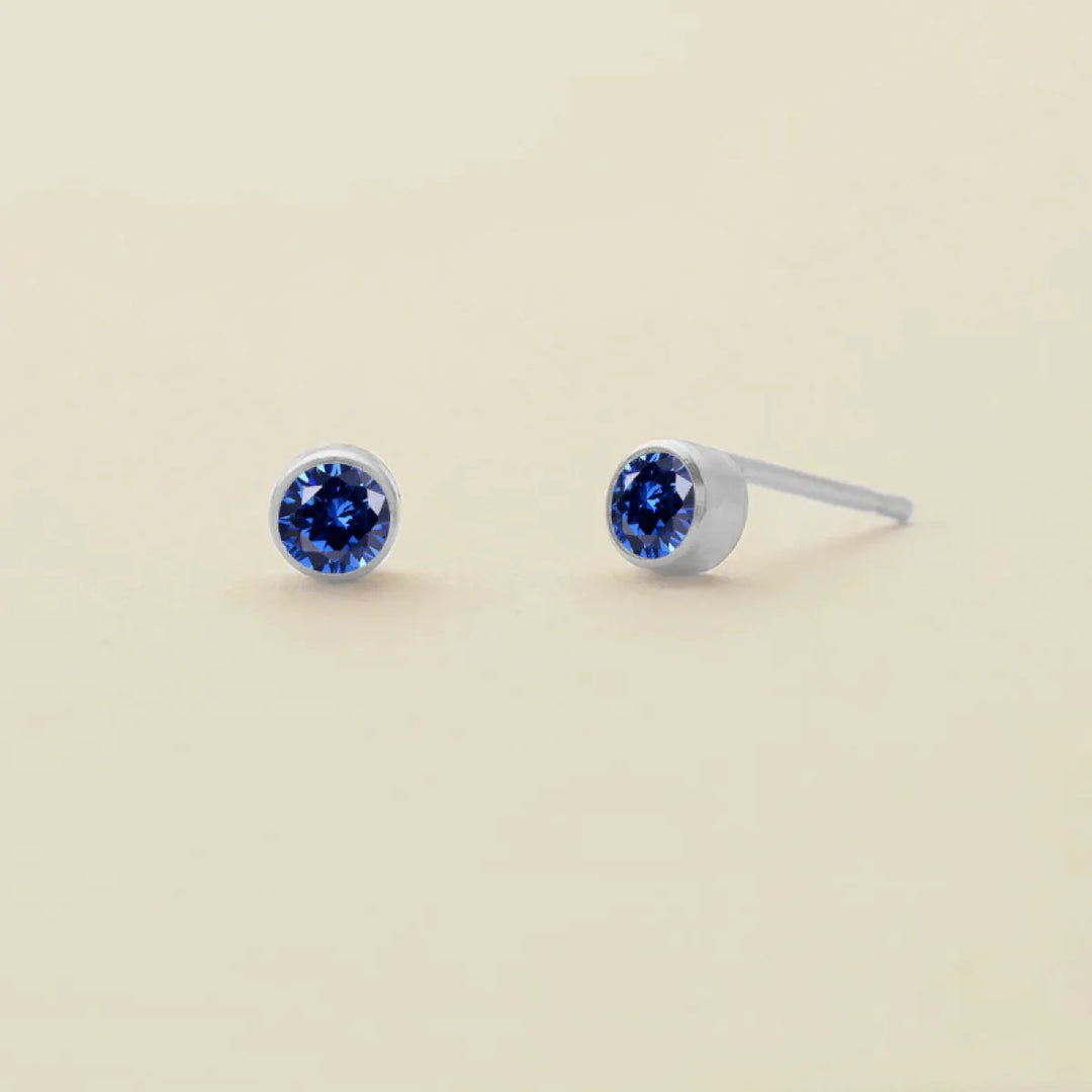 Birthstone Stud Earrings – Personalized Monthly Gemstone Jewelry