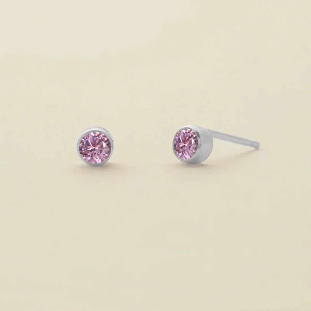 Birthstone Stud Earrings – Personalized Monthly Gemstone Jewelry