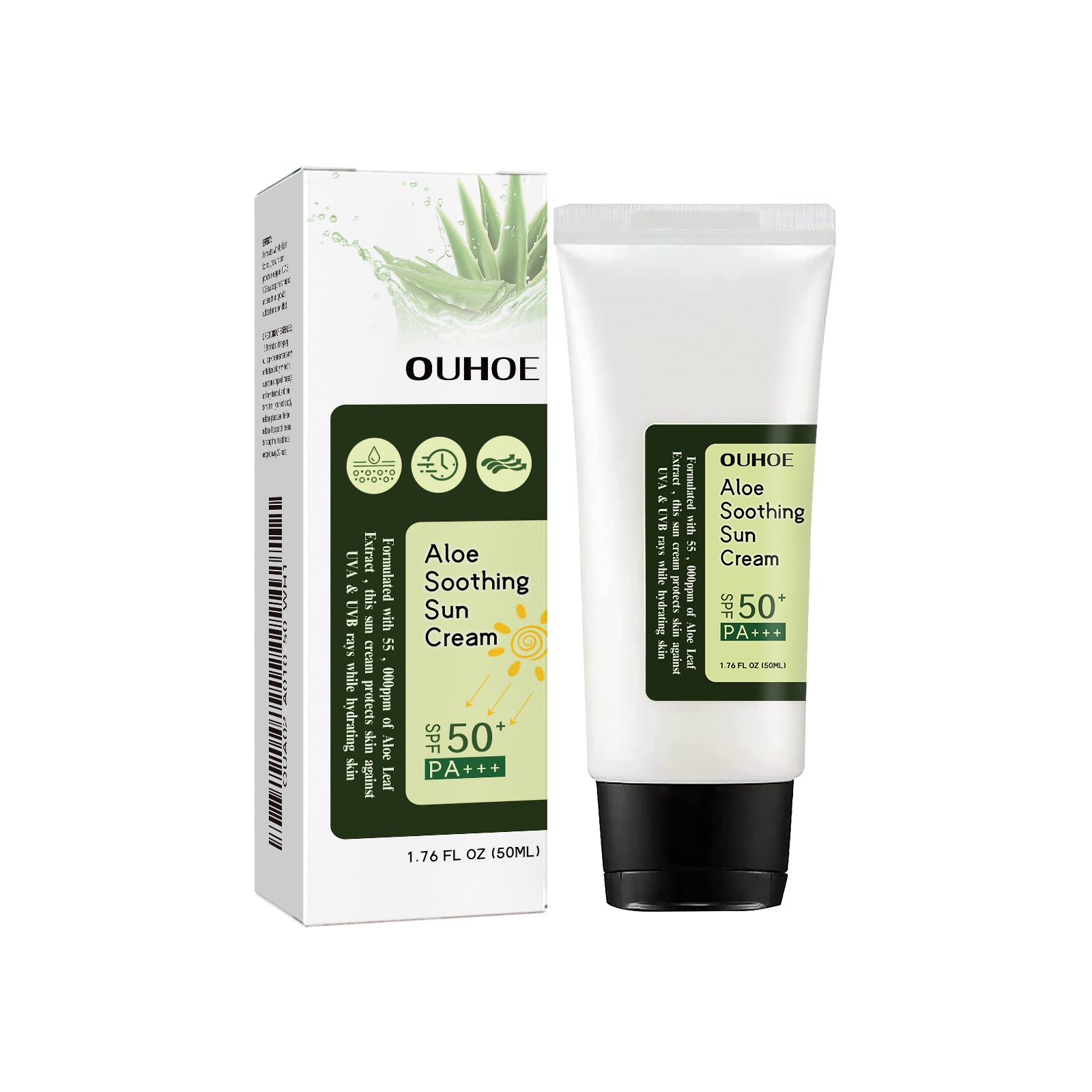 OUHOE Aloe Vera Protective Cream, Hydrating Fresh Isolating UV Protection Cream – Avaiya Gems