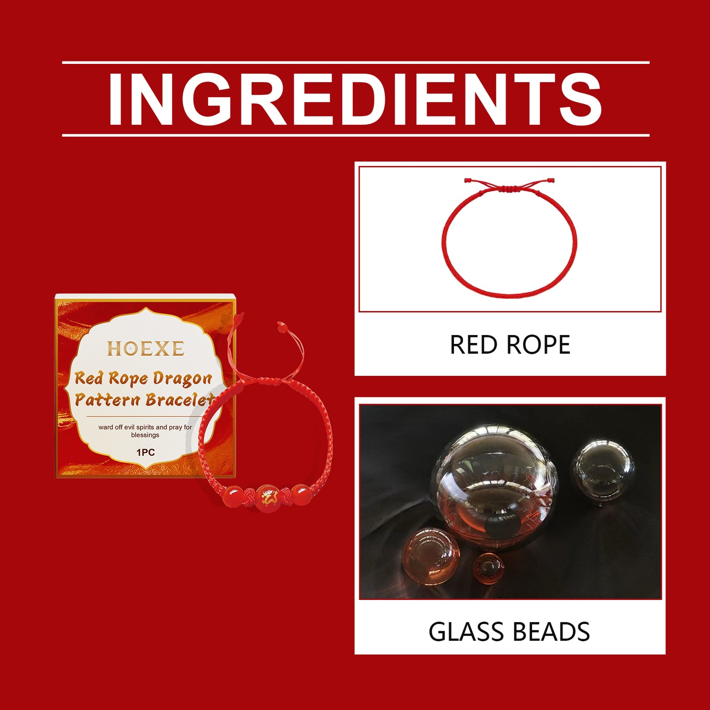 Red Rope Dragon Bracelet Traditional Elements Designed For Men And Women Couples Universal Bracel... – photo 4 – Avaiya Gems