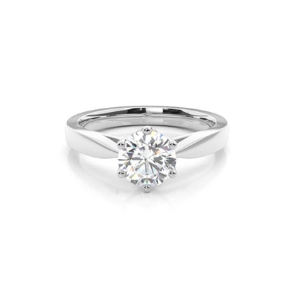 6 Prong Setting Medium Engagement Ring