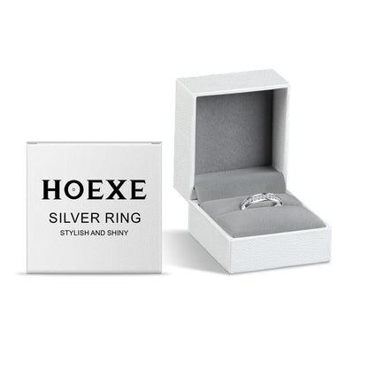 Hoexe Silver Dot Diamond Ring, Care For Daily Life Wear Comfortable Sports Ring For Men And Women – Avaiya Gems