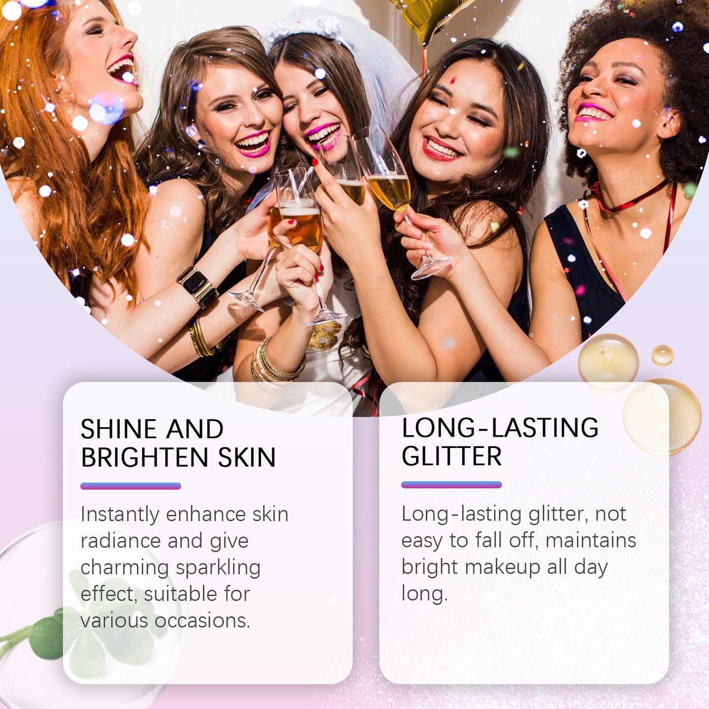 Brightening Glitter Spray, Glitter Highlight Spray Natural Stereo Long-Lasting Brightening Glitter – photo 2 – Avaiya Gems