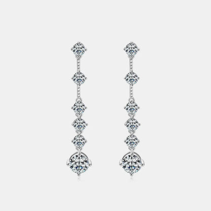 4 Carat Moissanite 925 Sterling Silver Earrings – photo 9 – Avaiya Gems