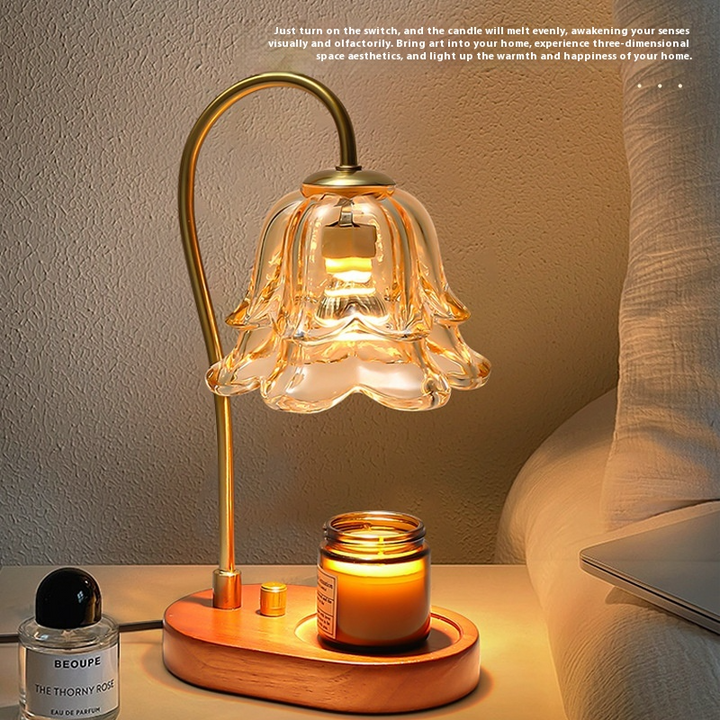 Aromatherapy Candle Lamp – Essential Oil Wax Melt Diffuser &amp; Mood Light