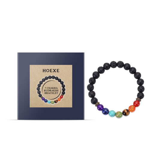 Colorful Volcanic Stone Bracelet Jewelry Beads Bracelet Colorful Volcanic Stone Bracelet Adjustab... – Avaiya Gems