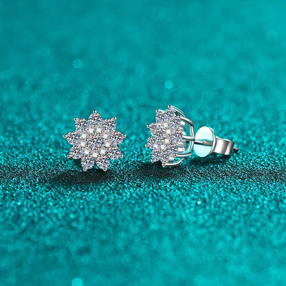 925 Sterling Silver Moissanite Zircon Stud Earrings – photo 3 – Avaiya Gems