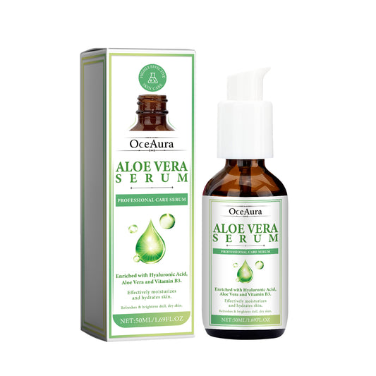 Aloe Vera Serum, Repair Dry Skin Moisturizes And Hydrates To Lighten Pimples And Seal Delicate Po... – Avaiya Gems