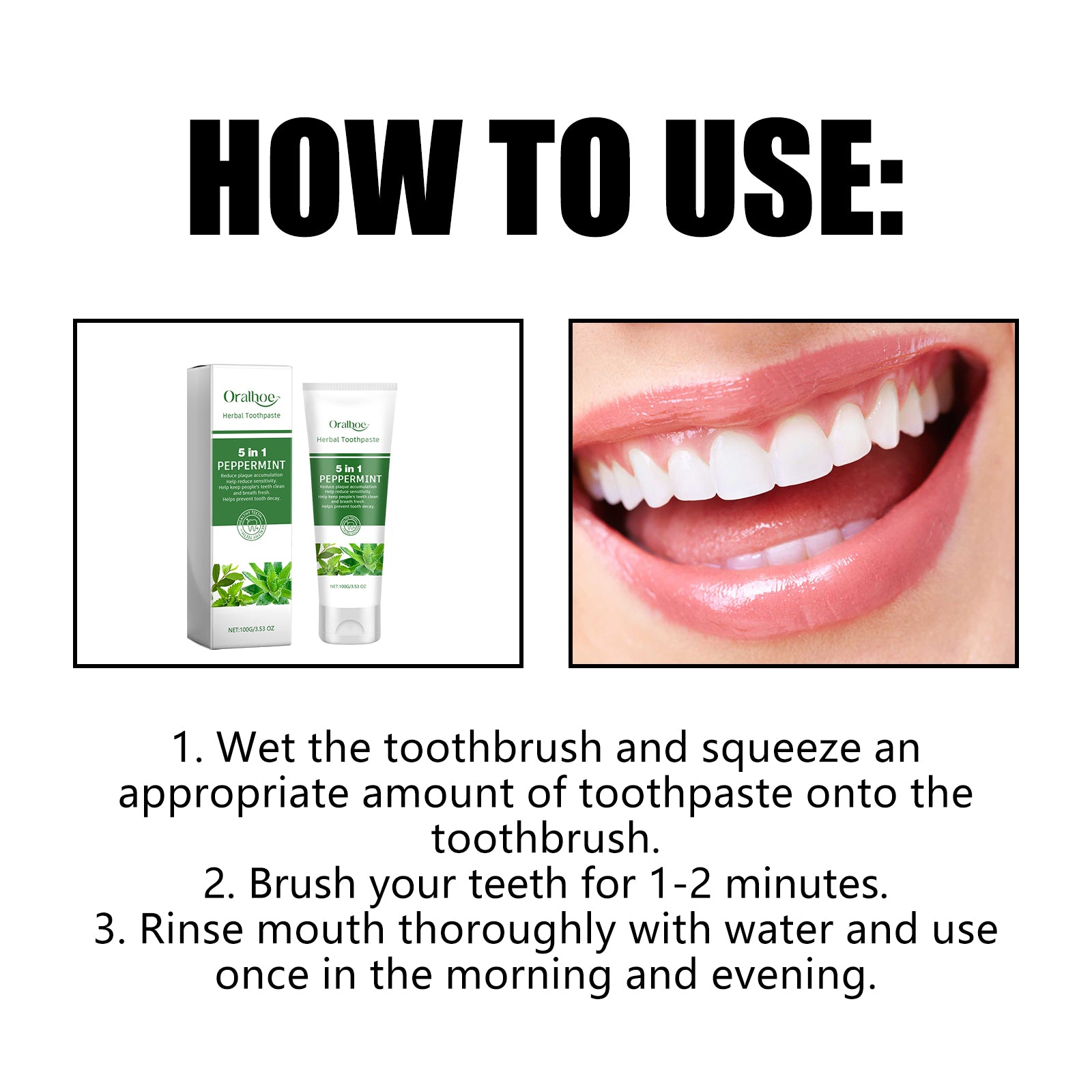 Aloe Whitening Toothpaste Cleans Mouth, Removes Odor, Freshens Breath, Removes Stains, Brighens T... – photo 7 – Avaiya Gems