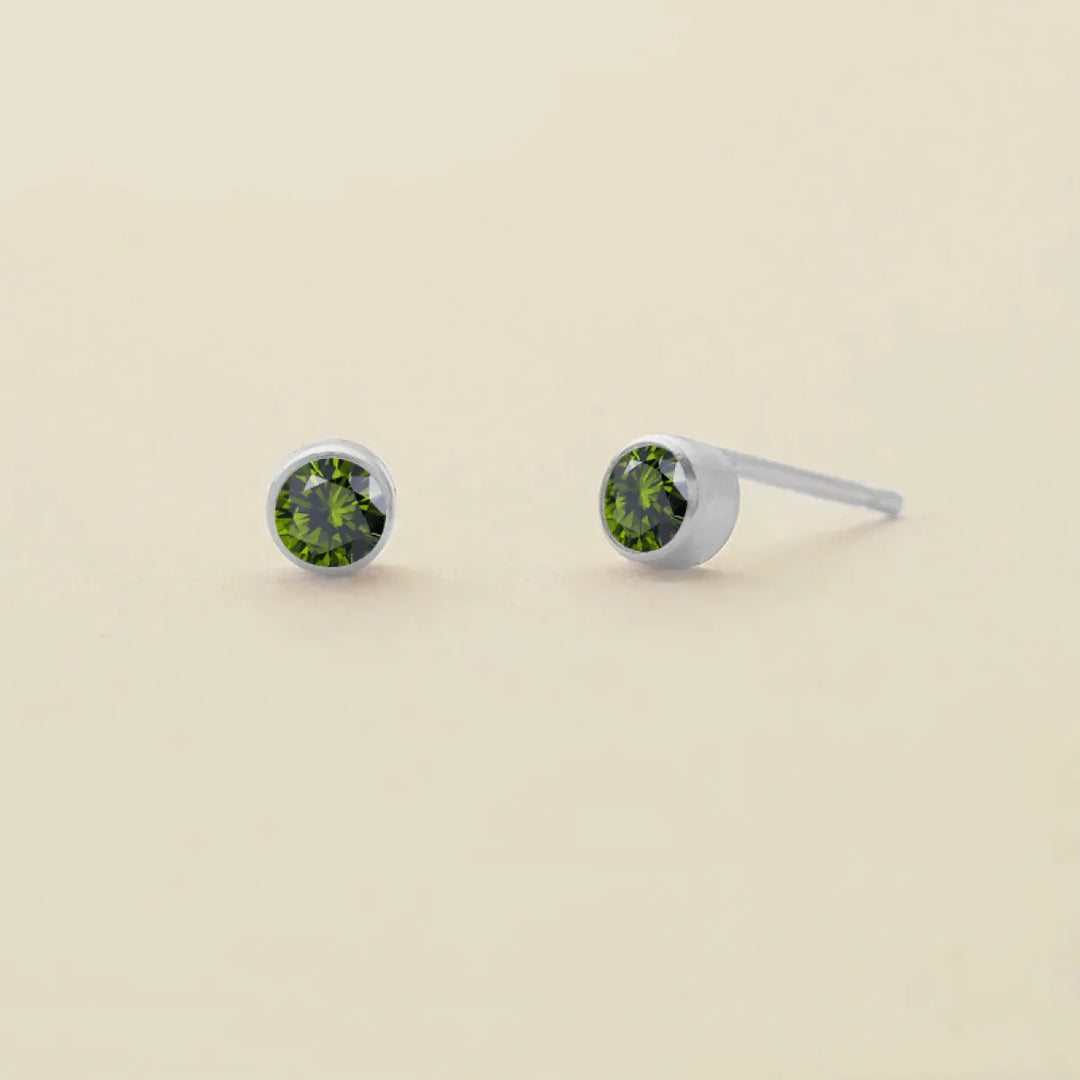 Birthstone Stud Earrings – Personalized Monthly Gemstone Jewelry