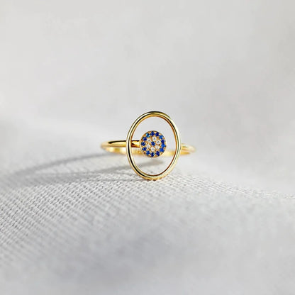 925 Sterling Silver Evil Eye Ring – photo 4 – Avaiya Gems