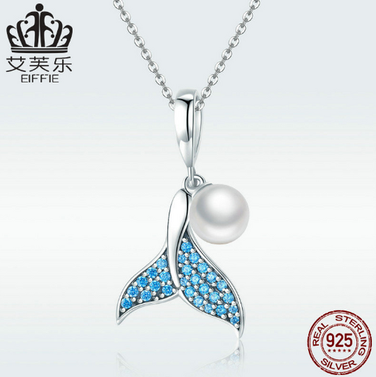Avelle S925 Fashion Sterling Silver Charm Diamond Bead Accessories Mermaid Tail Silver Bead Acces... – Avaiya Gems